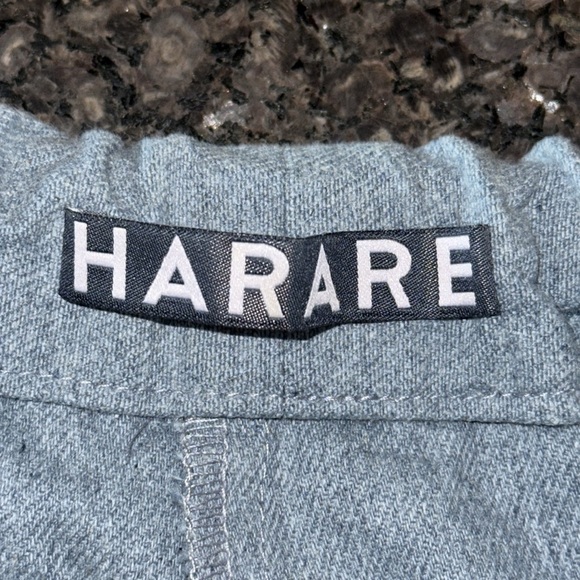 Harare Light Wash Recycled Denim Shorts - Picture 3 of 5